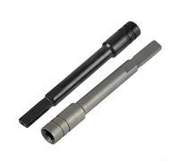 Juego de extensores de brocas hexagonales de 1/4 pulgadas, 2 piezas para aplicaciones multiherramienta con configuración de junta plana y capacidad de alcance de 83 mm