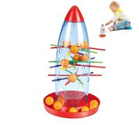 Juego de extracción de palo: juguete de habilidad para un agarre seguro, emocionantes ejercicios de coordinación con perlas de colores, emocionante juego de enfoque | Compacto interactivo para niños