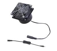 Juego de extractor compacto de 8 cm, adecuado para la eliminación de humo y olores con motor de 3800 rpm en invernaderos de caravanas y casas de mascotas