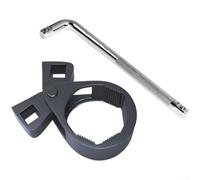 Juego de extractor de herramientas de dirección para extracción de rótula interior diseñado con accesorio compacto de varilla doblada y acero tratado térmicamente para resistencia al desgaste y al