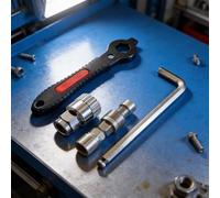 Juego de extractor de manivela portátil para brazos de manivela ISIS PowerSpline y bicicleta con eje roscado de 80 mm y enchufe de 20 dientes