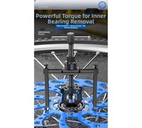 Juego de extractor de rodamientos piloto de acero forjado de 3 mandíbulas con tratamiento térmico y mandíbulas reversibles para una extracción eficaz y segura de rodamientos