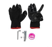 Juego de extractor de tubos de metal y alambre roto con herramientas de extracción de tornillos de 20 mm y 25 mm, incluye cinta de sellado de agua y guantes protectores para facilitar