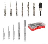 Juego de extractores de grifo hexagonal de acero al carbono M4-M10 con diseño de rosca inversa para una extracción eficiente de tornillos rotos
