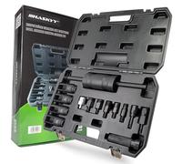 Juego de extractores de inyectores Herramienta de 14 Piezas Boquillas de inyectores Juego de Insertos extractores de inyectores Diesel - Compatible con Muchos Modelos Diferentes