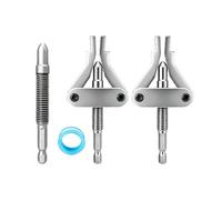 Juego de extractores de pezones de tubería - Herramienta de fontanería de | Extractor de pezón de tubo, juego de 2 extractores de tubos de acero con cinta y varilla de tornillo para válvula angular