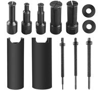 Juego de extractores de rodamientos internos de 9 - 23 mm, 12 piezas, kit de extractor de rodamientos de rueda de motocicleta con 5 pinzas abiertas, extractor de rodamientos de cojinetes, extractor de