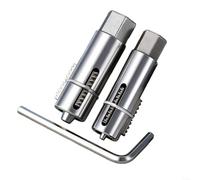 Juego de extractores de rosca de acero de aleación de 12 mm y 14 mm de diámetro doble para una rápida extracción de accesorios de tubería en trabajos de instalación