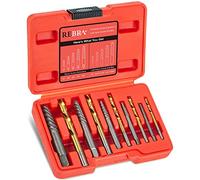 Juego de extractores de tornillos, 37# Cr-Mo y 6542 HSS acero cobalto broca izquierda, removedor de pernos rotos fácil de quitar, Ez Out pelado, redondeado, pernos dañados, herramienta de extracción