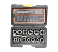 Juego de extractores de tornillos, herramientas de regalo para hombres, removedor de daños y pelados, 14 piezas