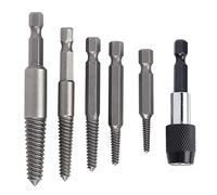 Juego de Extractores de Tornillos Rotos, Kit de Herramientas para Quitar Tornillos Pelados con Dientes Finos y Extractor de Postes, para Pernos de Acero Inoxidable de Grado 8,8,
