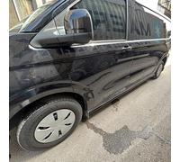 Juego de faldones Laterales Oneway compatibles con Volkswagen Transporter T7 SWB 2024- y Ford Transit Custom (V710) SWB 2023- - Negro Brillante
