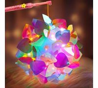 Juego de faroles para niños, farol st martin, farol para niños con varilla LED, barra de farolillos LED para niños, farolillos para niños, farolillos para Halloween, San Martín, mariposas