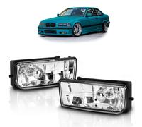 Juego de faros antiniebla cristal ahumado transparente se adapta compatible c...