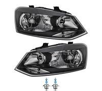 Juego de Faros Coche Delanteros Derecho e Izquierdo H4 para 6R, 6C, 6R, incluye bombillas Osram