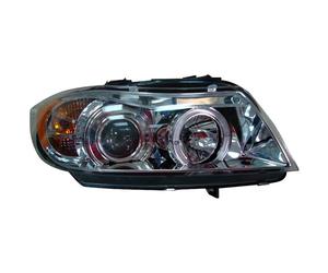 Juego de faros compatible con BMW Serie 3 E90/E91 Berlina/Touring 2005-2008 - Cromado - incl. Ojos de angel