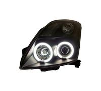 Juego de faros compatible con Suzuki Swift II 2005-2010 - Negro - incl. Ojos de angel CCFL