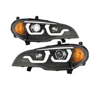 Juego De Faros Compatible Con X5 Para E70 2007 2008 2009 2010 2011 2012 2013 Faros Delanteros DRL Angel Eyes Intermitentes Conjunto De Faros Delanteros