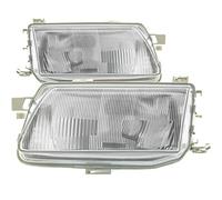 Juego de faros delanteros delanteros H4 con soporte de lámpara para Astra F CC 53_ 54_ 58_ 59_ T92 51_ 52_ 56_ 57_ 53_B 55_