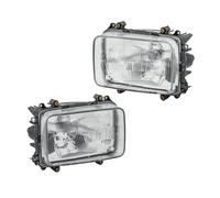 Juego De Faros Delanteros Izq Der 24V H4 W5W Halógeno HELLA Para DAF 85