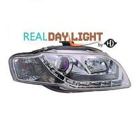 Juego De Faros LED DRL LHD Claros De Cromo Para Audi A4 Avant 8E 04-07