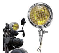 Juego de faros para motocicleta, lámpara de alta visibilidad, con carcasa en - faro de motocicleta brillante - para conducción de dos ruedas conducción camping al aire libre restauración mantenimiento