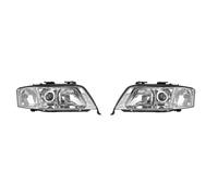 Juego De Faros Principales Izquierdo Derecho H1 + H7 Para Audi A6 1997-1999