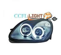 Juego De Faros Proyector CCFL LHD NS Claro Negro Para Mercedes SLK R170 96-04