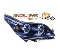 Juego De Faros Proyector LHD Ojos De Ángel Claros Negros Para Citroën C4 2004-09