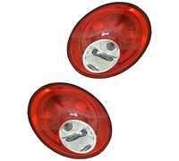 Juego de faros traseros, faros traseros para el modelo New Beetle (9C1/1C1/1Y7), año de construcción: 08/2005-12/2011, plástico con portalámparas