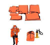 Juego de férula de aire de emergencia, dispositivo de inmovilización inflable con bomba para primeros auxilios de fractura, uso doméstico y exterior