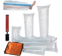 Juego de férulas neumáticas de primeros auxilios de 6 piezas, combinaciones inflables portátiles de PVC, férula de inmovilización de fractura ósea al vacío de emergencia, con bomba manual