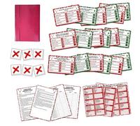 Juego de feudo apto para Navidad, juego de pelea familiar, divertidos juegos de fiesta de Navidad, cuestionario de preguntas para adultos para grupos grandes, noche de juegos familiares, suministros y