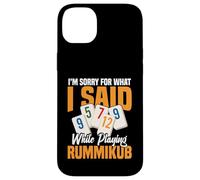 Juego de fichas para jugadores de Rummikub I Am Sorry King Rummikub Carcasa para iPhone 14 Plus