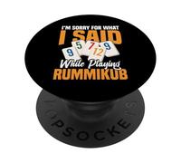 Juego de fichas para jugadores de Rummikub I Am Sorry King Rummikub PopSockets PopGrip Adhesivo