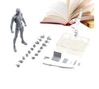 Juego de figuras de acción - bocetos, dibujos, muñecas, colección de decoración con soporte básico para fotografía, decoración de escritorio y pintura, poses personalizables
