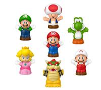 Juego de figuras de acción individuales de Mario Bros Little People Mattel, colección de personajes icónicos para jugar y coleccionar, para edades de 1 año en adelante.