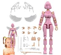 Juego De Figuras De Acción Para Niños - Maniquí Móvil, Bloque De Montaje Totalmente Articulado, Juguete De Ejercicio Con Los Dedos, Decoración De Escritorio Coleccionable | Figuras De Juego Educados