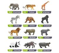 Juego de Figuras de Animales del Bosque de Simulación, Juguetes de Animales Salvajes de PVC para el Tiempo de Juego Creativo de los Niños, 12 Mini Figuras de del Bosque