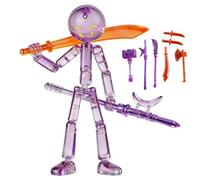 Juego de figuras de anime, juguete coleccionable de múltiples articulaciones, modelo de pie de 4,72 x 1,18 x 3,35 pulgadas con armas de montaje, figura de exhibición, muñeca de anime de acción con dis