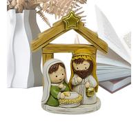 Juego de Figuras de belén de Jesús, Centro de Mesa de Nacimiento de Jesús, Juego de Figuras de belén navideño, Estatua de Pesebre, Juego de para Manualidades
