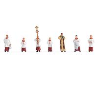 Juego De Figuras NOCH "Sacerdote Y Monaguillos", 1:87 H0 Figuras De Modelo, Para