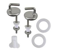 Juego de fijación de inodoro con bisagras de metal para reparación de cuencos, bisagras de toliete/tornillos de montaje de tapa para un uso cómodo tornillos de inodoro