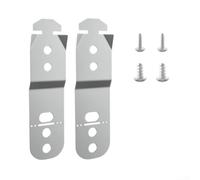 Juego de fijación frontal para lavavajillas 00619985, kit de montaje, soporte para puerta de cocina, pieza de repuesto resistente, color plateado, 8,8 x 2,5 cm (1 par)
