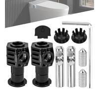 Juego de Fijación Sanitario Inodoro Suspendido M12 con Nailon 18mm 10 Pcs