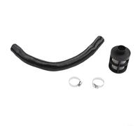 Juego de filtro de aire de 25 mm y tubo de conducto de 60 cm con dos clips de 25 mm para compatibilidad del sistema de admisión de aire de calentador diésel (A)