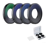 Juego de filtros 4 en 1 para DJI Action 6 con filtro polarizador CPL y ND8/ND16/ND32, vidrio óptico con marco de aluminio para una mejor calidad de imagen
