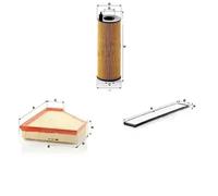 Juego de filtros ALPINA, BMW 1 E81, 1 E82, 1 E87, 1 E88, 3 E90, 3 E91, 3 E92, 3