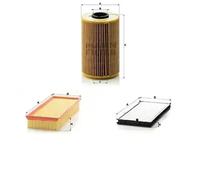 Juego de filtros ALPINA, BMW 5 E34, 7 E32, B10 E34 MANN FILTER