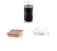 Juego de filtros AUDI A6 C5 MANN FILTER